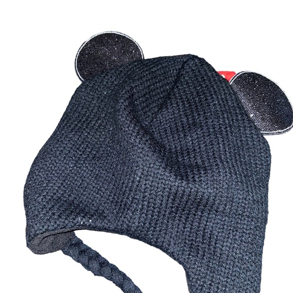 Disney Minnie Mouse black beanie with bow winter hat - Picture 3 of 4